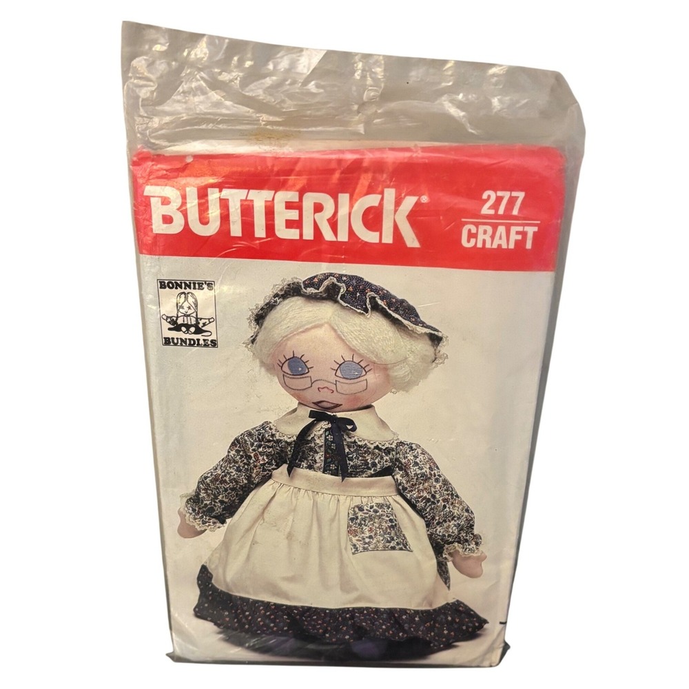 UNCUT | Butterick 277 | Bonnie's Bundles | 22" Stuffed Doll Sewing Pattern